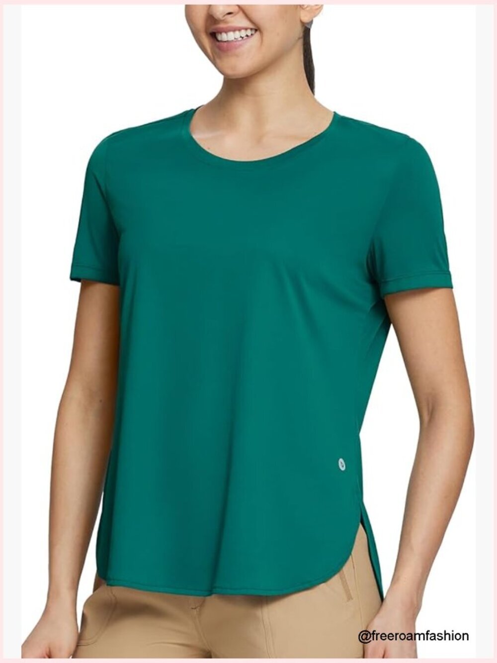 UPF 50+ Quick Dry Crew Neck T-Shirt for Running Hiking